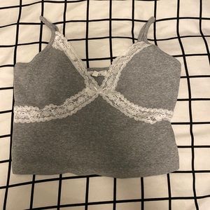 Crop Top Lined with Lace